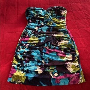 Strapless Multicolor Dress
